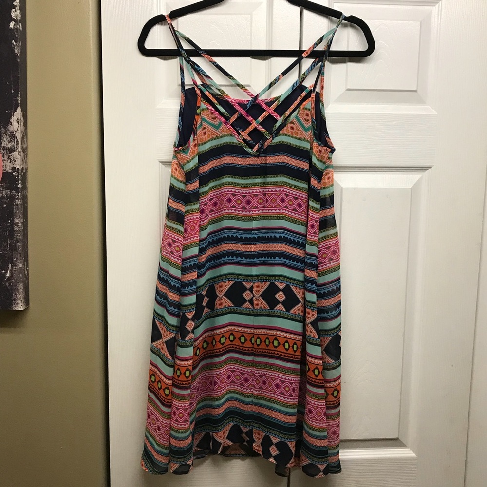 Patterned Summer Dress - Picture 2 of 2